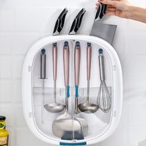 Kitchen wall mounted perforation-free tool holder box