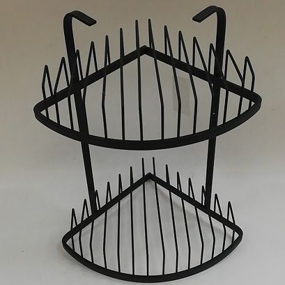 Stainless steel storage rack, black double-layer storage rack, black Application Scenario