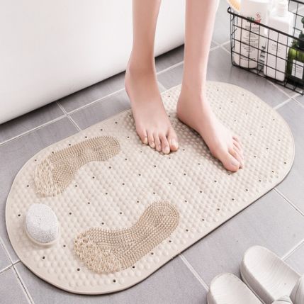 Grinding stone bathroom mat