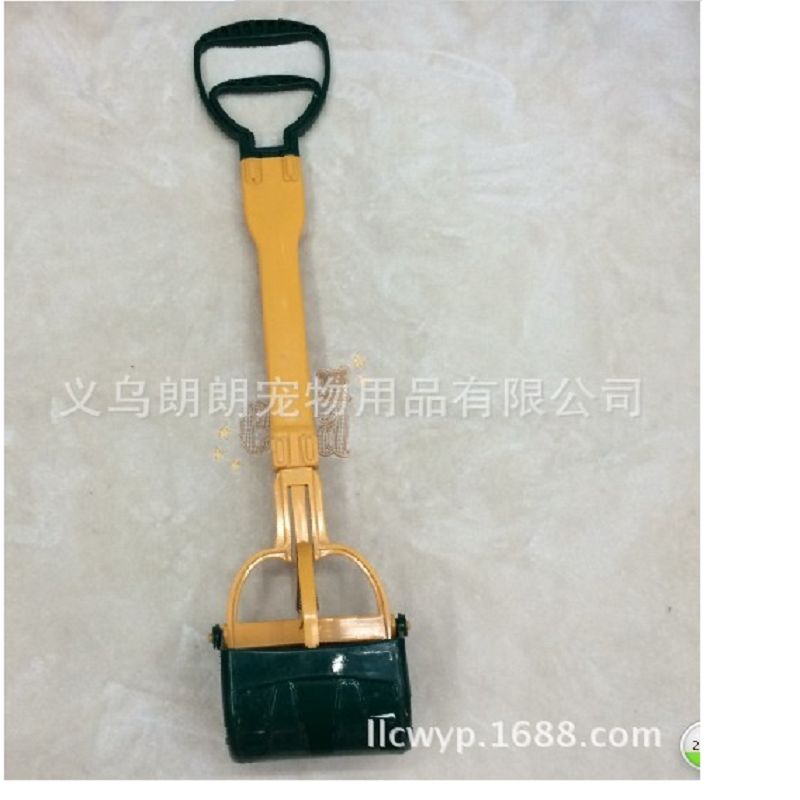 现货厂家直供长柄宠物狗拾便器 伸缩狗拾便夹 拾便器 宠物用品白底实物图