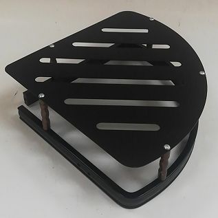 Space aluminum triangular storage rack, black storage rack Specification image