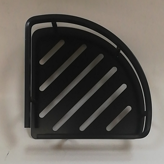 Space aluminum triangular storage rack, black storage rack detail image 4