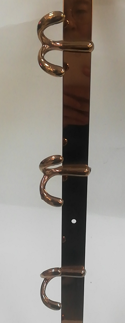 Bath towel rack, bathroom foldable bath towel rack, rose gold detail image 4