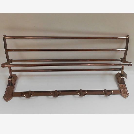 Bath towel rack, bathroom foldable bath towel rack, rose gold