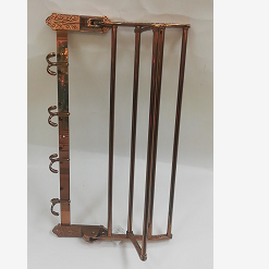 Bath towel rack, bathroom foldable bath towel rack, rose gold detail image 2