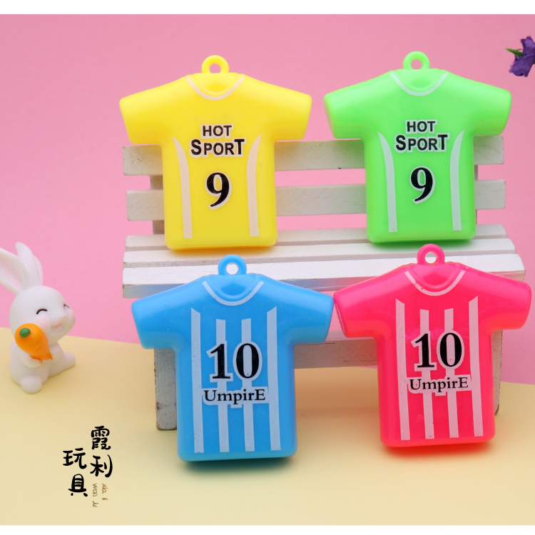 球衣口哨儿童塑料玩具扭蛋赠品 派对玩具详情图1