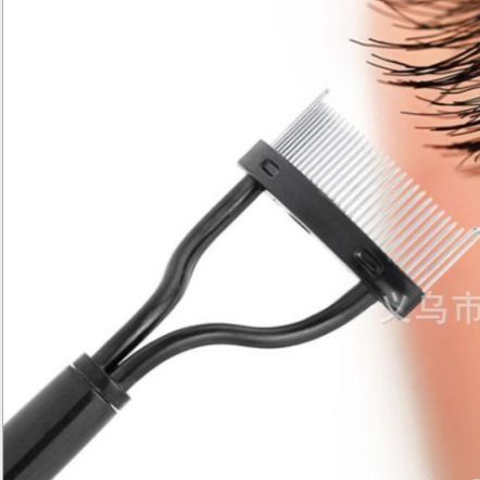 便携式睫毛梳 可折叠睫毛刷极细钢针钢刷美睫刷眉毛梳子化妆工具图
