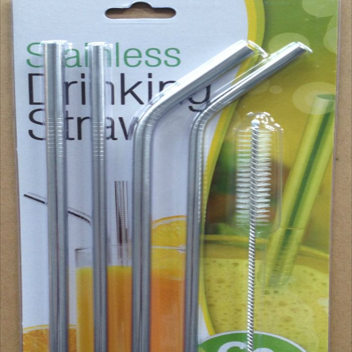 Factory direct sales of 304 stainless steel straws - export to Europe and America, always in stock, 6*0.3*215 bends
