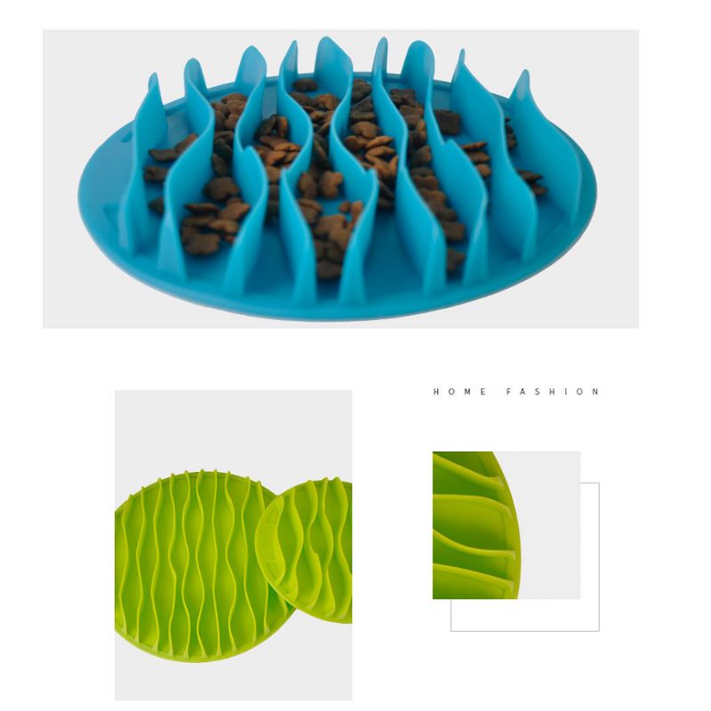 Amazon's New Tpr Pet Cat Wave Slow Food Bowl Puppy Fun Food Bowl Dog Bowl, Dish, Plate Specification drawing