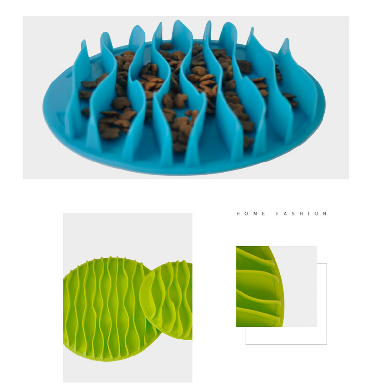 Amazon's New Tpr Pet Cat Wave Slow Food Bowl Puppy Fun Food Bowl Dog Bowl, Dish, Plate undefined