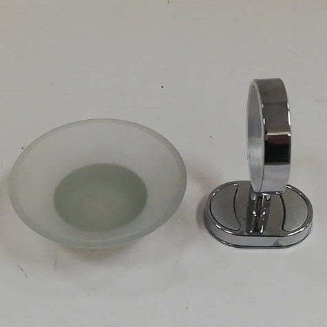 A glass soap dish for the bathroom detail image 2