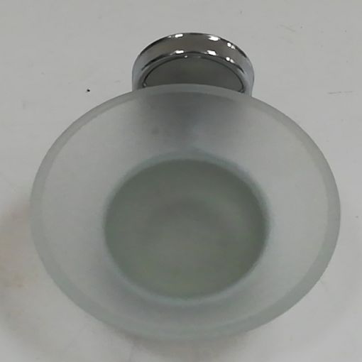 A glass soap dish for the bathroom