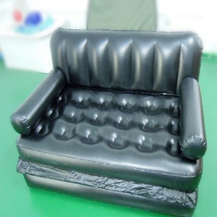 Thickened PVC double folding inflatable sofa