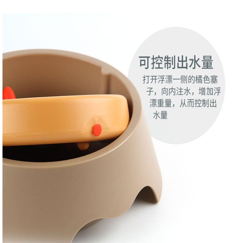 宠物用品 浮力水碗 防溢碗 防溅水不湿嘴 猫狗创意碗 不湿胡子碗产品图