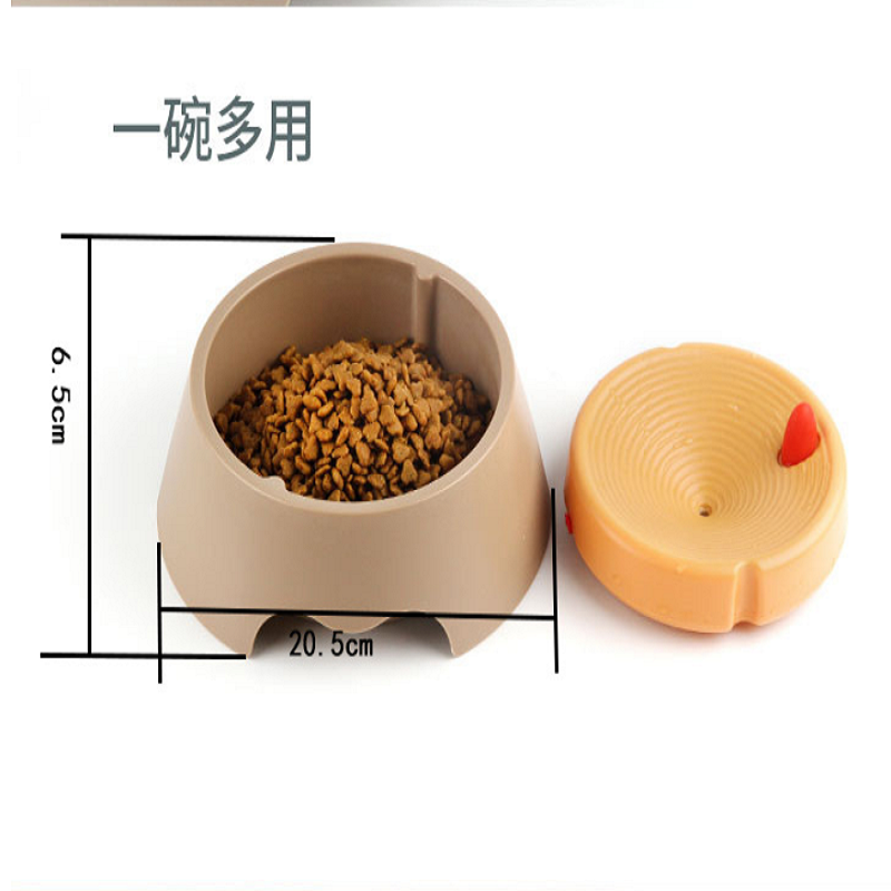 宠物用品 浮力水碗 防溢碗 防溅水不湿嘴 猫狗创意碗 不湿胡子碗详情图1