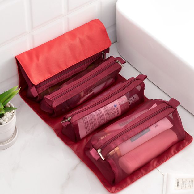 Detachable makeup storage bag
