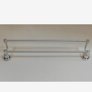 The towel bar is a space aluminum towel bar with two high and low poles detail image 2