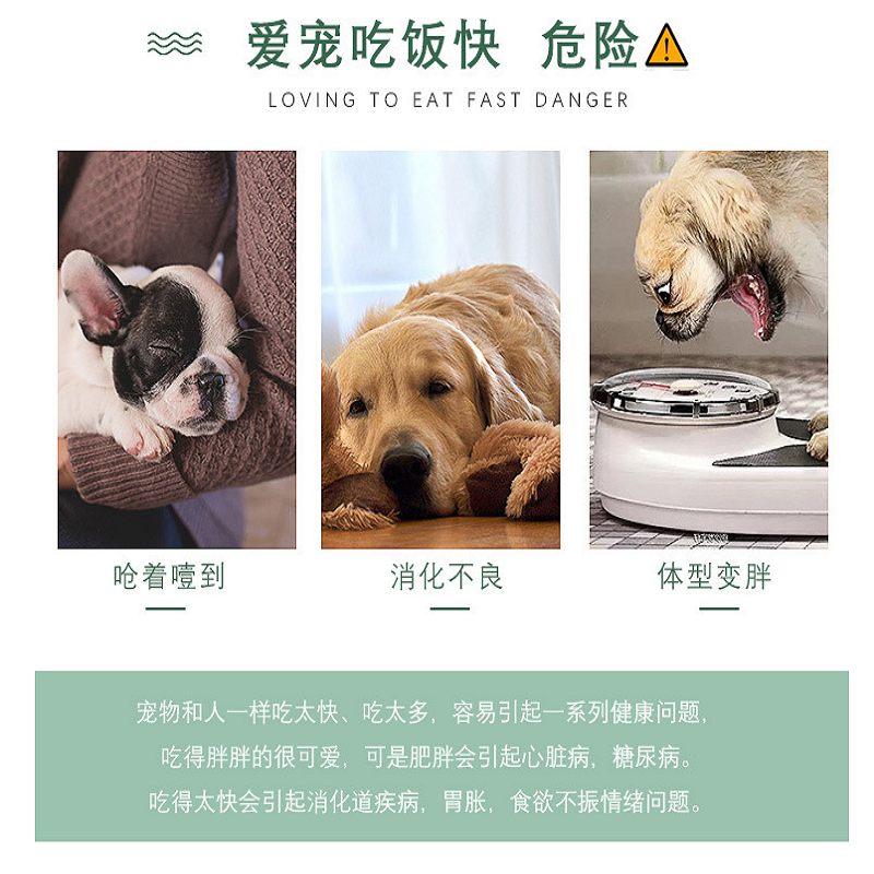 宠物塑料丛林碗 狗狗食具小犬碗猫咪饭盆防噎慢食趣味碗 多格斯详情图9