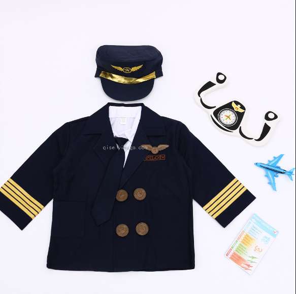 K—0032飞行员服舞会服装节日服装万圣节服装节日用品表演服装派对用品节日道具舞会用品万圣节用品舞台妆详情图4