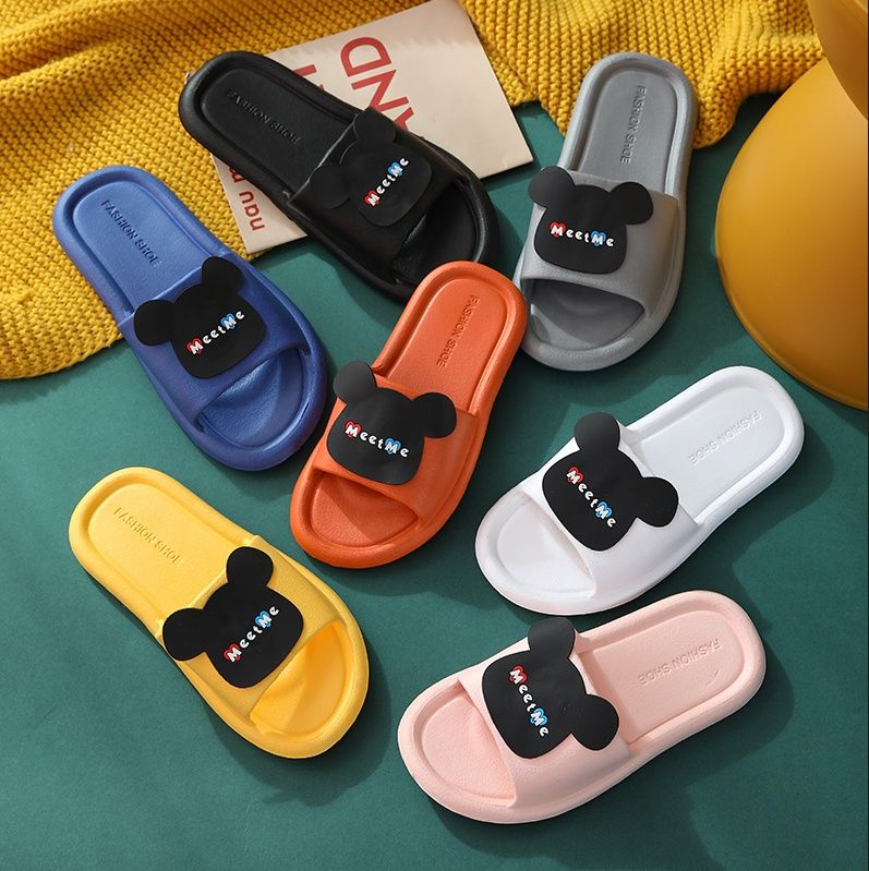 Summer household household bath plastic shower PVC bottom slippers female summer men's bathroom non-slip couples four seasons a DE-19 full figure