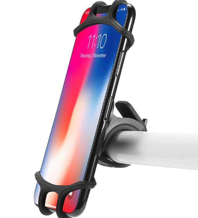 自行车手机支架可360度旋转硅胶自行车支架适用4.5-7寸详情图3