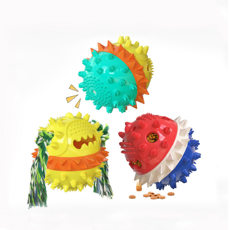 亚马新款狗狗玩具水上漂浮宠物牙刷带响声啃咬磨牙漏食球玩具详情图8