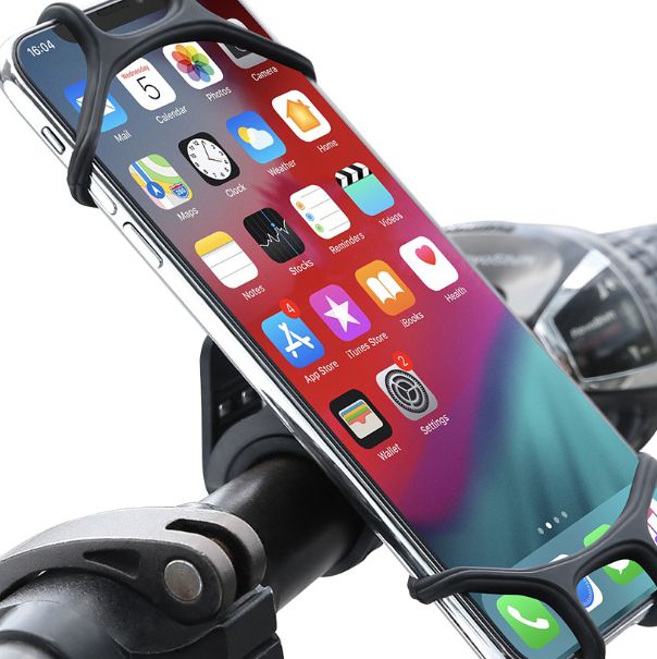 自行车手机支架可360度旋转硅胶自行车支架适用4.5-7寸图