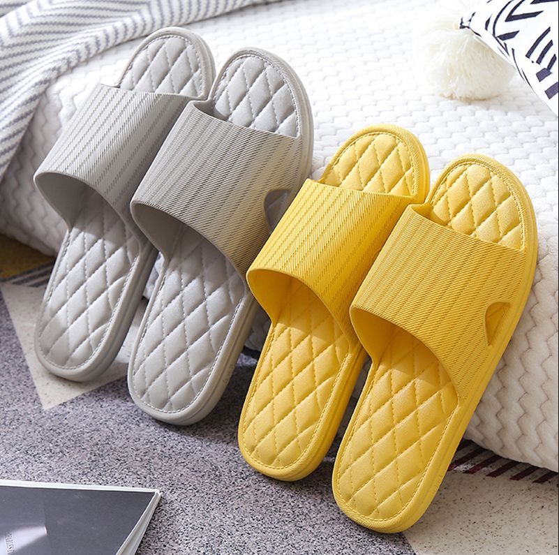 Summer household bath plastic PVC slippers female men bathroom non-slip thumbnail
