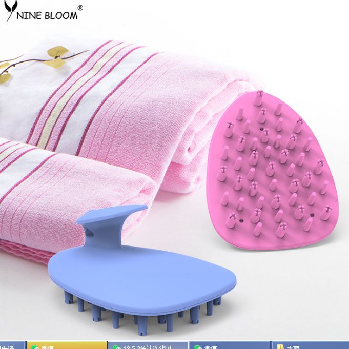 Baby shampoo brush Silicone baby shampoo brush scrub
