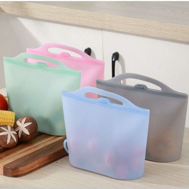 Silicone storage bags seal frozen food bags