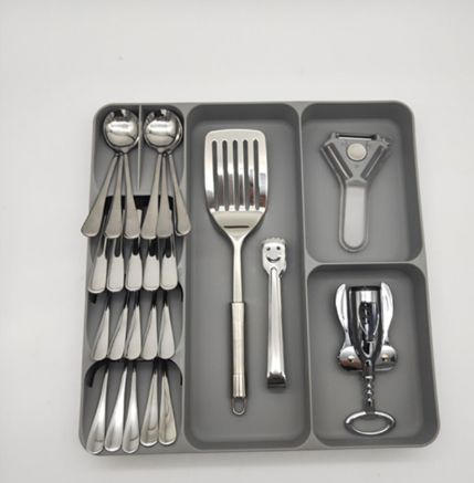 Cutlery drawer organizer