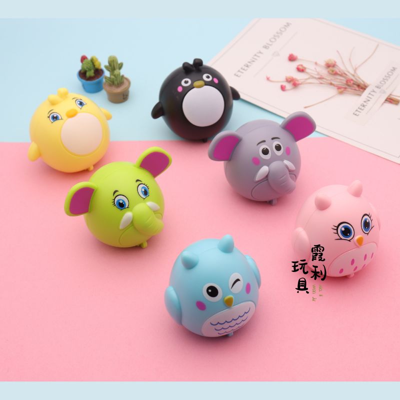 Wechat business ground promotion: Cartoon animal rebound cart, children's plastic toys, gifts, gacha Application Scenario