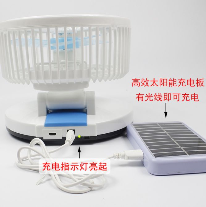 Multi-functional desk lamp folding student dormitory office small fan details Picture