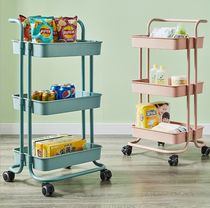 Simple kitchen shelving multi-layer beauty salon trolley