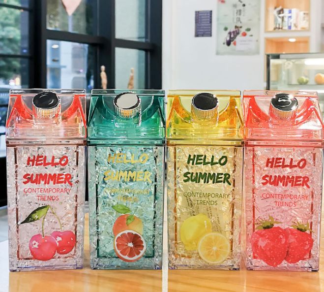 Double-layer thickened refrigerator refrigeration and cold preservation cup straw details Picture
