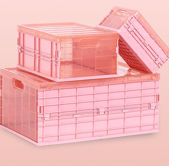 Folding storage plastic desktop storage box large