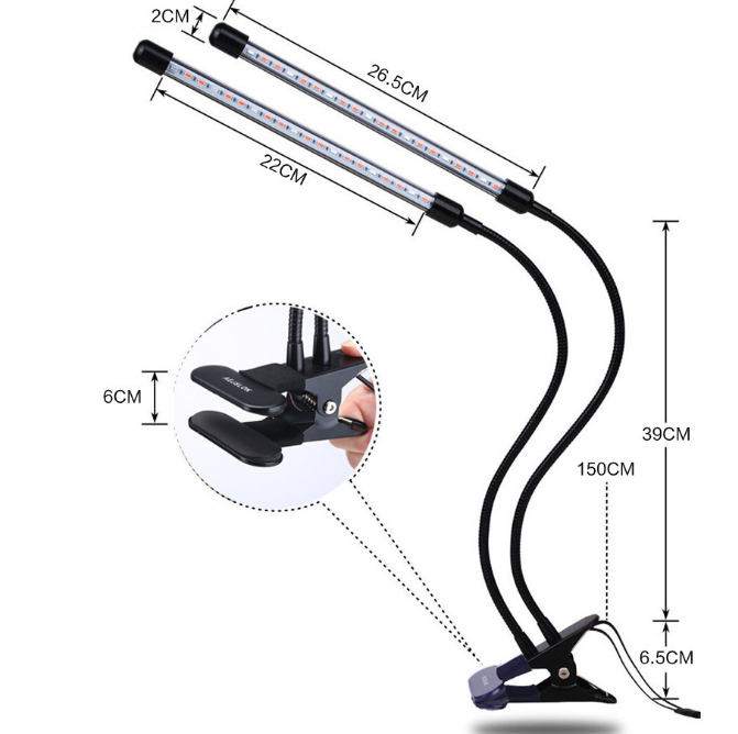 USB dimming timed plant lamp detail image 2