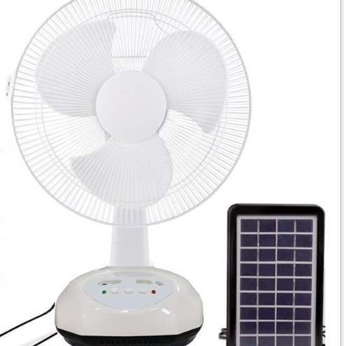 Solar fan, rechargeable table fan, emergency fan detail image 1