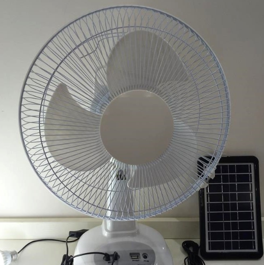 Solar fan, rechargeable table fan, emergency fan detail image 4