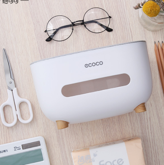 Multi-functional remote control storage tissue box detail image 3