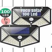 100LED太阳能充电壁灯四面发光人体感应灯