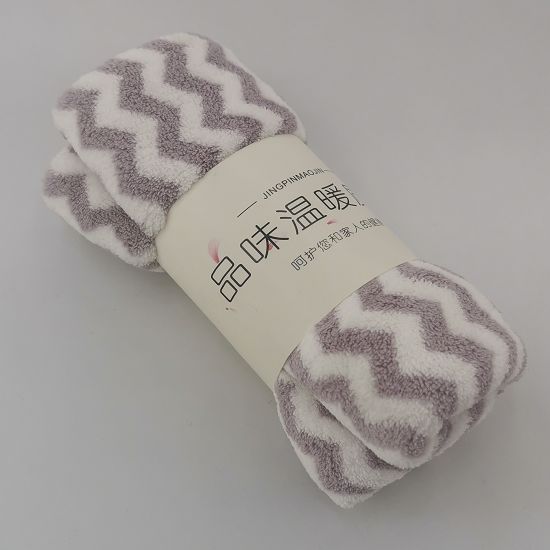 珊瑚绒抹布单条套卡居家清洁抹布擦手巾吸水性强双色条纹波浪纹图