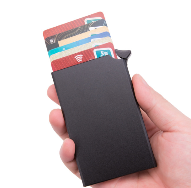 The hand-pushed aluminum credit card box in the upper right corner is an anti-theft RFID card box detail image 2