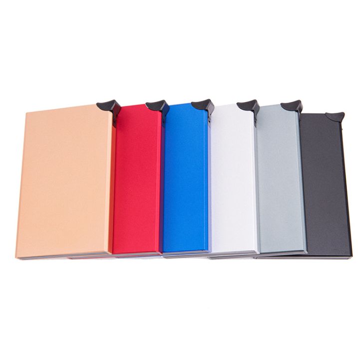 The hand-pushed aluminum credit card box in the upper right corner is an anti-theft RFID card box
