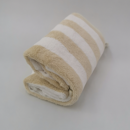 珊瑚绒抹布单条套卡居家清洁抹布擦手巾吸水性强双色条纹波浪纹详情图3