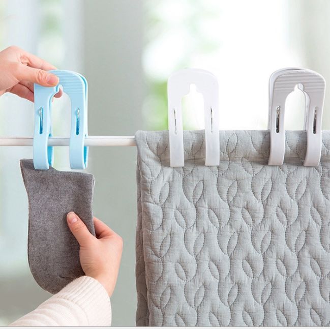 Plastic large clothes-drying clip clothes-drying clip Multi-functional household windproof drying rack plastic large clip