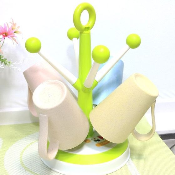 Kitchen creative tree drain cup holder Plastic cup holder