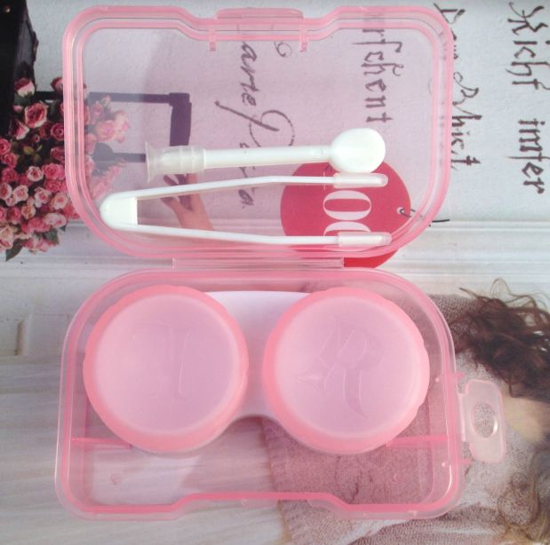 T contact lens case, colored contact lens case, contact lens companion case Item Picture