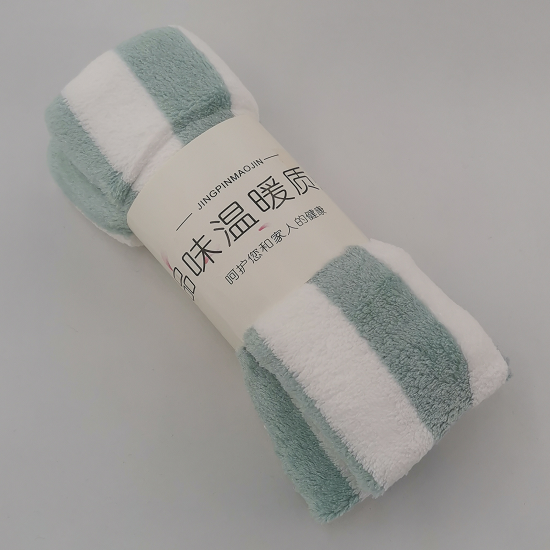珊瑚绒抹布单条套卡居家清洁抹布擦手巾吸水性强双色条纹波浪纹详情图2