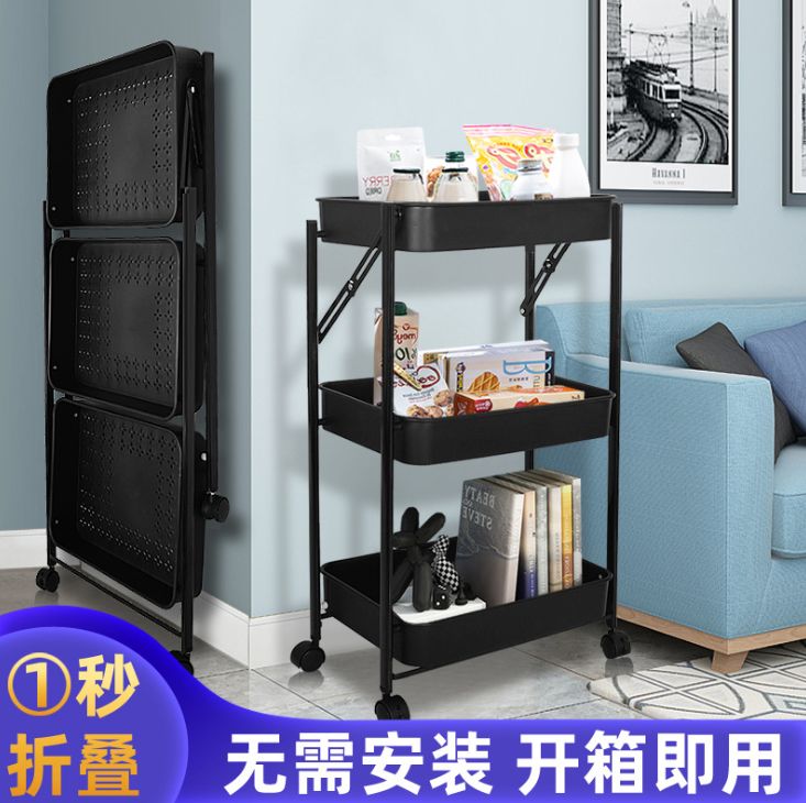 Beauty salon trolley Kitchen bathroom Bathroom storage shelf Floor-to-ceiling storage shelf